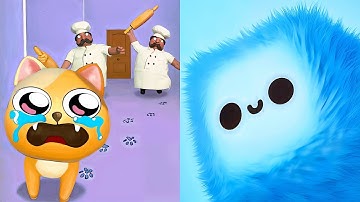 Kitten Scape Hide VS Fluffy Fall - All Levels SpeedRun Gameplay ep 1