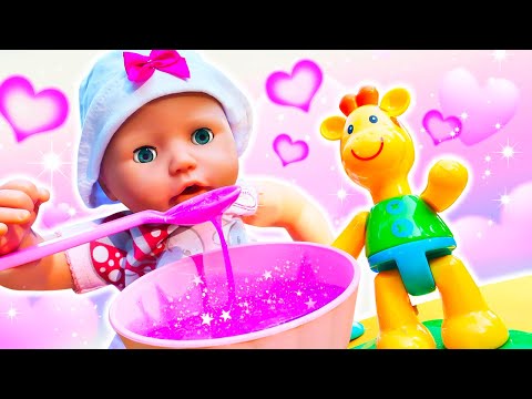 Волшебная каша из слайма для Беби Бон Анабель! Игры в дочки матери для девочек