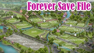 Starting a forever save file in The Sims 4 ✨