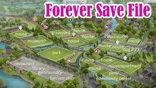 Starting a forever save file in The Sims 4 ✨
