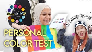 getting a personal color test in korea!  finally found my color season (eng sub)