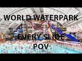 World Waterpark Every Waterslide POV, West Edmonton Mall, Edmonton, Alberta