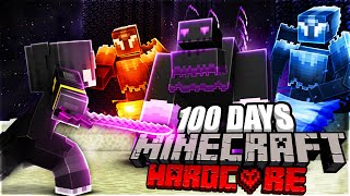 I Survived 100 Days as an ENDER KNIGHT in Hardcore Minecraft...