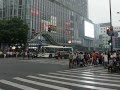 Оживленный перекресток. Шанхай. Китай