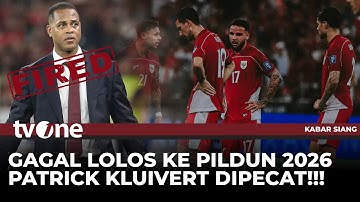 Resmi, PSSI Pecat Patrick Kluivert Usai Gagal Bawa Indonesia ke Pildun 2026 | tvOne