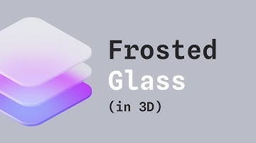 Making a frosted glass icon in 3D with Spline