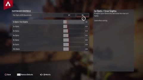 Apex Legends advanced look controls for controller / zero recoil