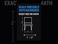 Forget Calculations—AutoCAD Scales It Perfectly #AutoCAD #Shorts