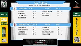 Saltburn CC 1st XI  v Barnard Castle CC 1st XI