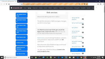 What are the defining elements in WSDL? | javapedia.net