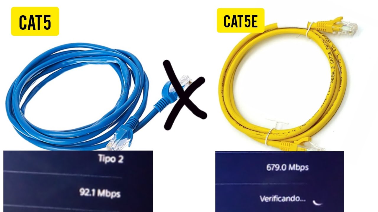 O MELHOR CABO DE REDE CAT5E [ 1GB DE INTERNET] - YouTube