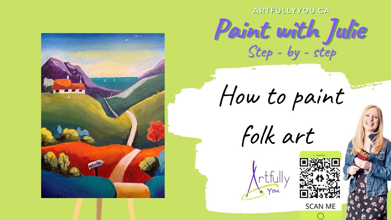How to Paint Folk Art - Easy Step by Step Tutorial 