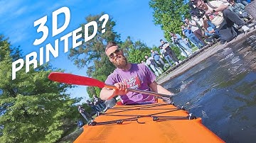 We 3D Printed a Kayak in ONE PIECE on a Treadmill and tested it!