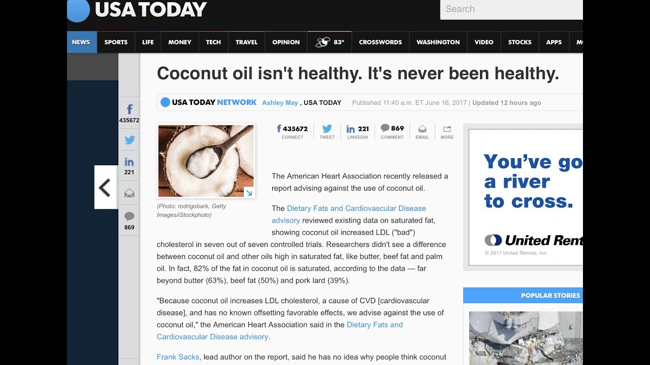 Is Coconut Oil Healthy or Unhealthy? YouTube