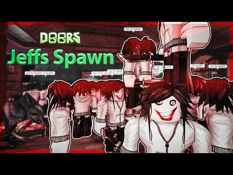 JEFF THE KILLER in Every DOORS Door! 👁️