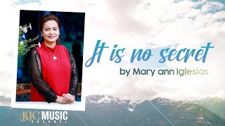It Is No Secret (Video-Lyric) | Mary Ann Iglesias | Cover Profile