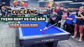 Extremely Tense! Thinh Kent challenges the pool table owner - Big pool match: Halfway handicap an...