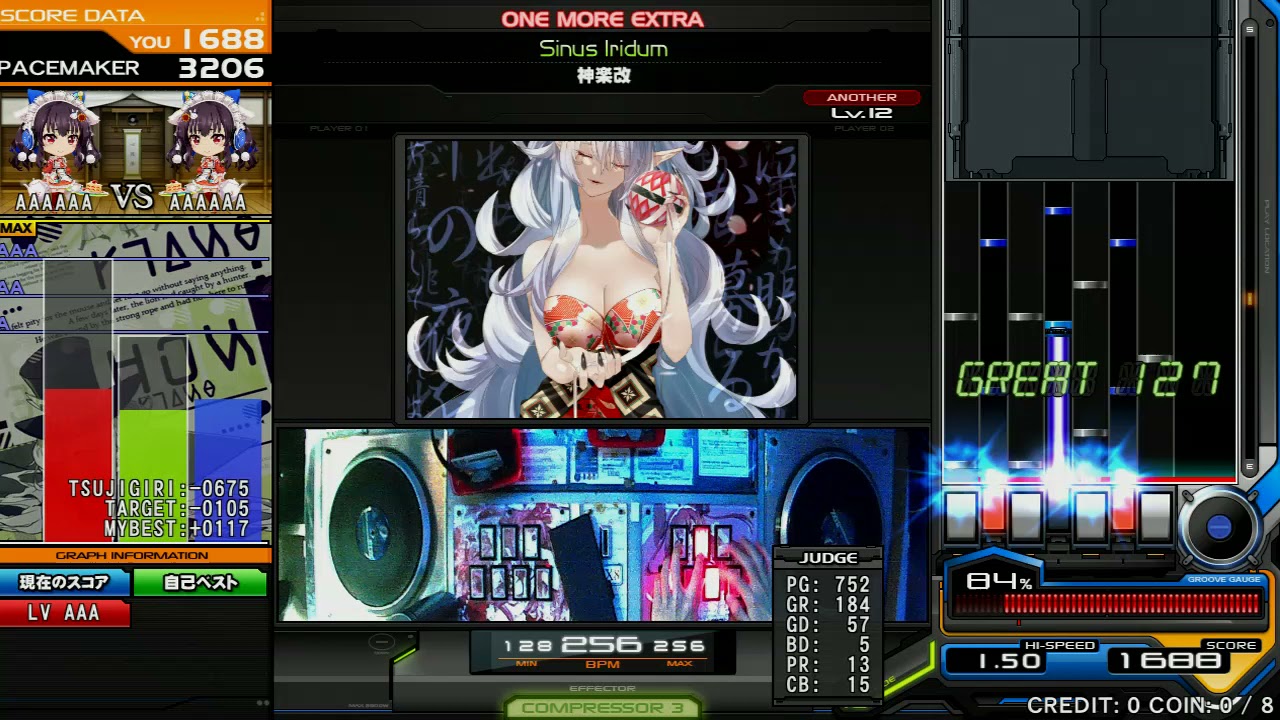 Beatmaniaiidx 28 Bistrover One More Extra Stage Sinus Iridum Spa Hc Youtube
