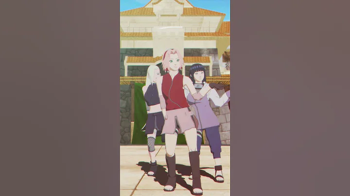 【 MMD ナルト!- NARUTO 】— ナイトダンサー 。 【サクラ、イノ、ヒナタ。「サクライのヒナタ」】#mmd #naruto #shorts