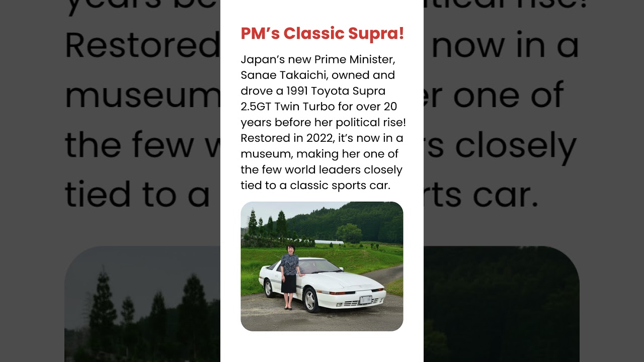 A Political Legend Behind the Wheel!