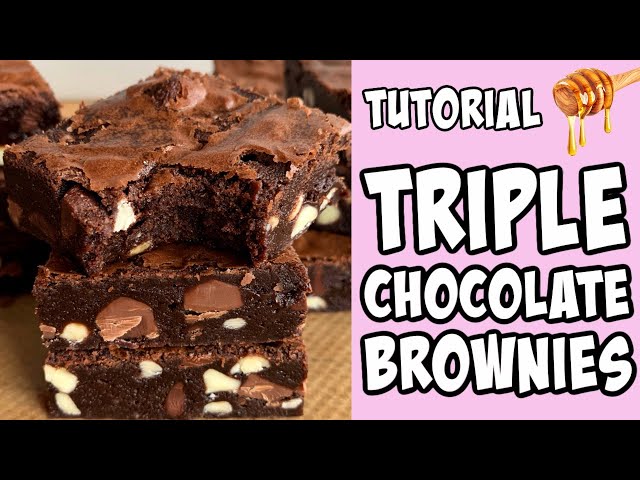 How to make Triple Chocolate Brownies! tutorial class=