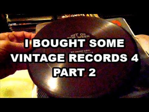 I BOUGHT SOME VINTAGE RECORDS 4 PART 2 - YouTube