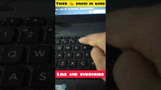 ?tiger?|| emogi in ms word ||youtubeshort viral msword shortvideo