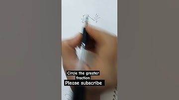 Circle the greater Fraction| #shorts #trending #greater #fraction #mathtricks #viral #youtubeshort