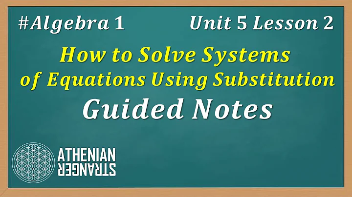 Solving Systems of Equations Using Substitution (Algebra 1) [TEKS 5C]