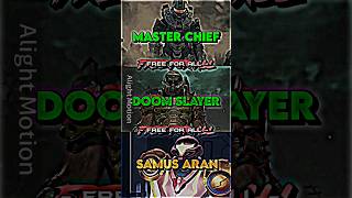 Master Chief Vs Doom Slayer Vs Samus Aran Battle 