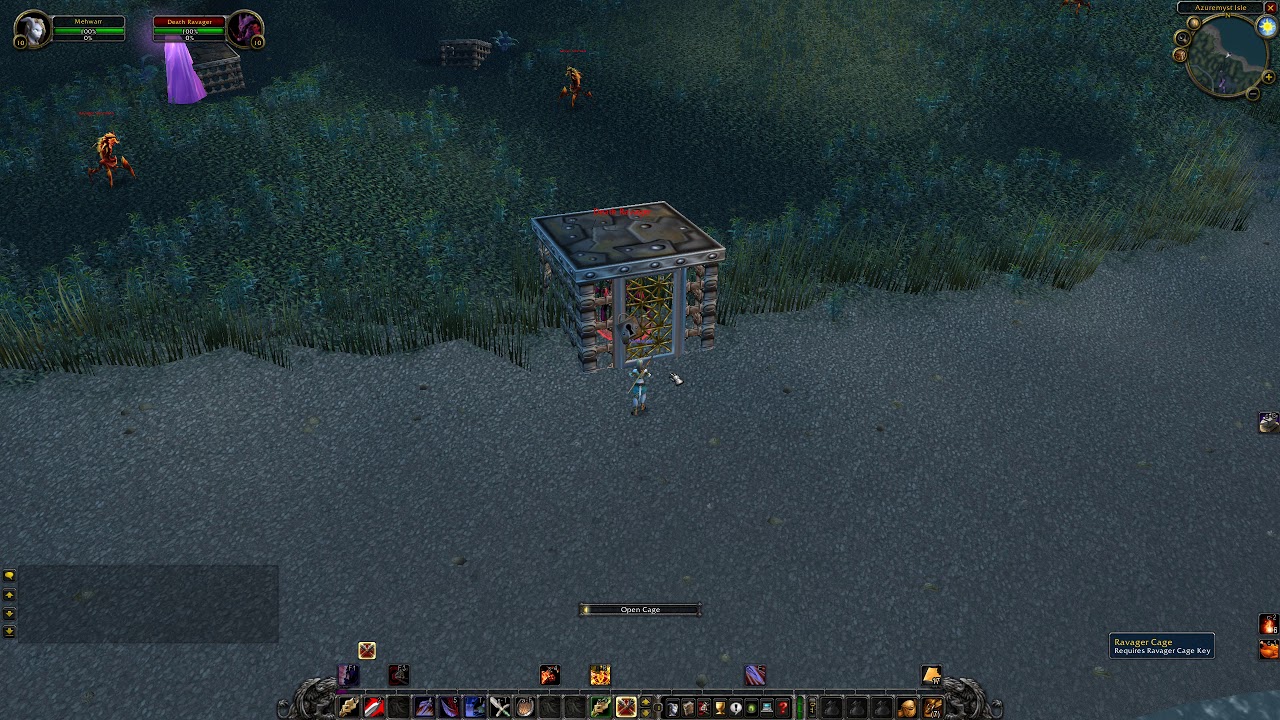 Death Ravager Unlock the Ravager Cage and kill the Death Ravager, WoW TBC - YouTube