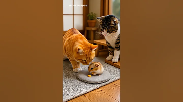 Video 10207361: pets cutecat, pets mouse, cat cute funny