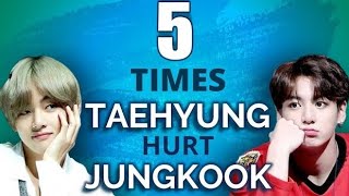 5 times Taehyung "HURT" Jungkook [[Taekook Moments Analysis]]