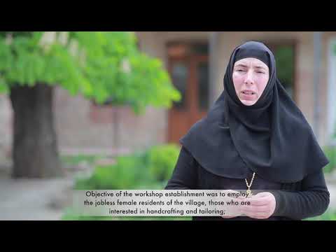 ევროკავშირის მხარდაჭერით, კახეთში, დედათა მონასტრის სამკერვალო 5000 სამედიცინო ნიღაბს ამზადებს