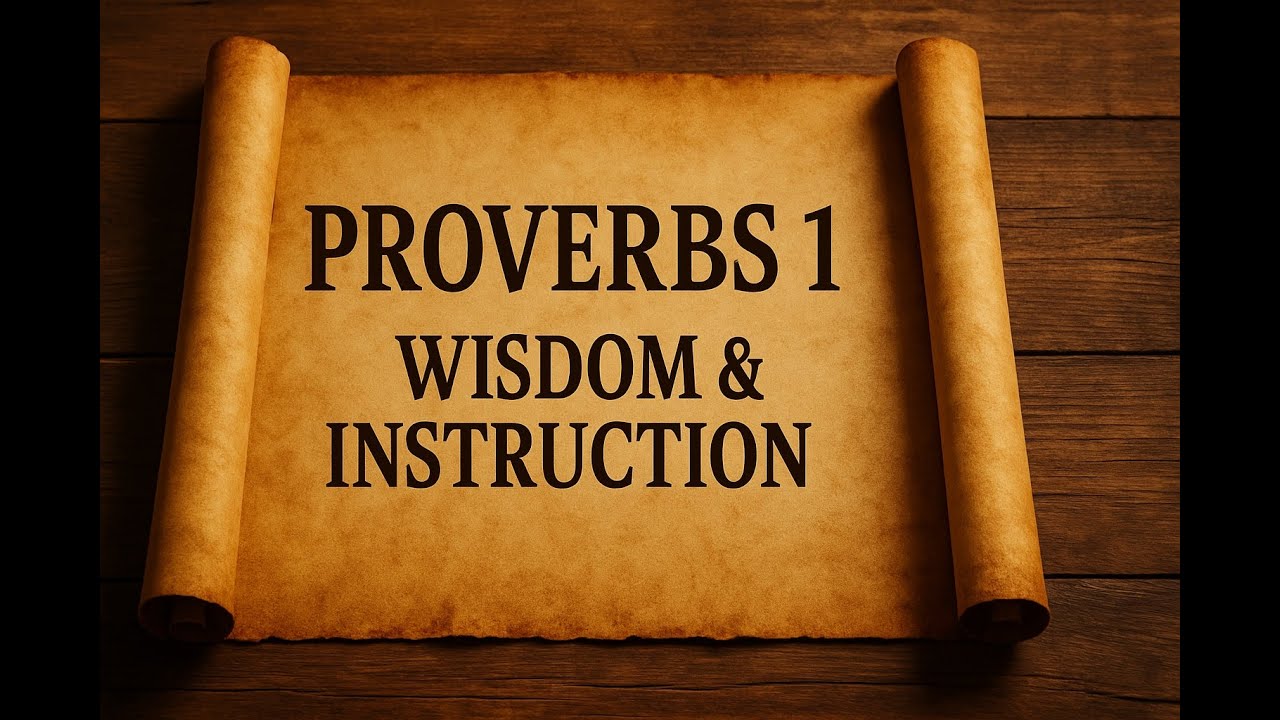 Proverbs 1- Wisdom and Instruction | Trinity Presbyterian Church Sermon ...