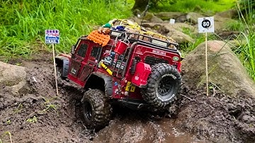 100 Gate Trail w/ My Top Heavy Traxxas TRX4 Defender at UK Scale Nationals