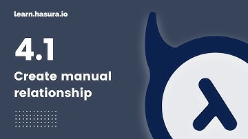 4.1 Create manual relationship from view to table