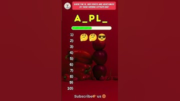 Raad de 10 rode soorten fruit en groente door letters te missen!