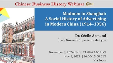 Cécile Armand-Madmen in Shanghai A Social History of Advertising in Modern China 1914–1956