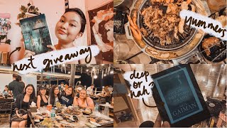 i might be overthinking a book but i had samgyup so its okay 📚🐷 / reading vlog #11