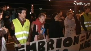Escraches antiabortistas frente a la clínica Ansoain