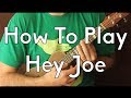 How to Play Hey Joe on Ukulele - Easy Ukulele w/tabs