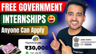 Govt. of India Internships ➤ Earn 20k/month as College Students | No Fees to Apply for Internship