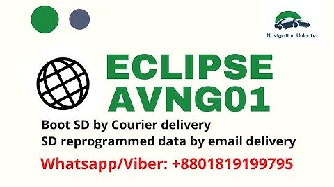 Eclipse AVN G01 Missing SD solution (Whatsapp: +8801819199795)