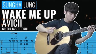 Avicii Wake Me Up Fingerstyle Guitar Tab - Sungha Jung - Tutorial Lesson - How to Play