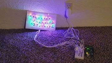 Arduino RUN Display inspired by Stranger Things alphabet wall