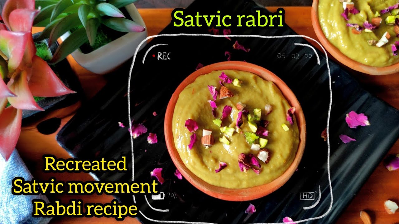 Recreated Satvic Movement Satvic Rabdi Recipe No milk Rabdi Recipe Sugarfree Recipe