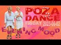 Pozadance dancing unzips denim shirt