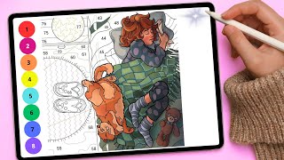 The Power of Imagination: Noah's Dream with a Drawing in His Hand. Coloring Page By Numbers