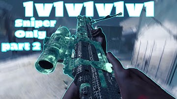 MW3 SNIPER ONLY PRIVATE MATCH 1V1V1V1V1 PART 2